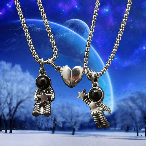 Astronaut Magnetic Couple BFF Necklaces - WhatsGifts