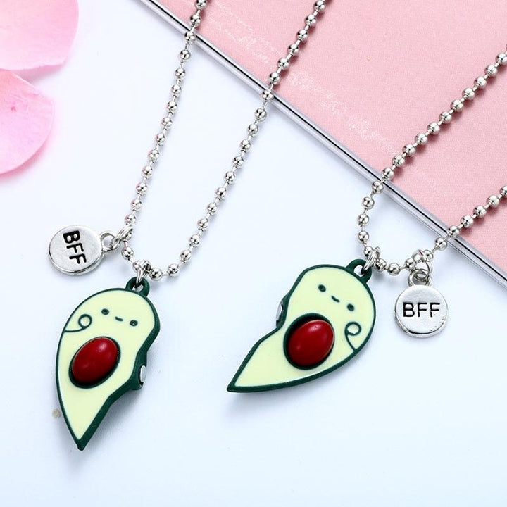 Avocado Matching BFF Couple Necklace - WhatsGifts