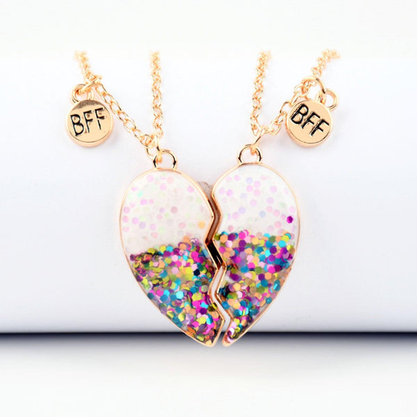 Colorful Heart BFF Necklace - WhatsGifts