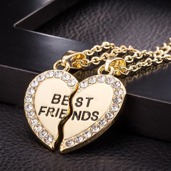 Crystal Heart BFF Necklace - WhatsGifts