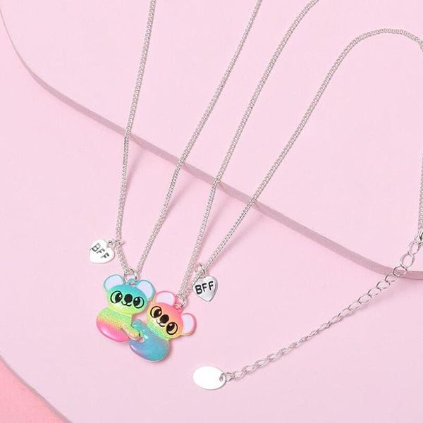 Cute Colorful Raccoon BFF Necklace - WhatsGifts