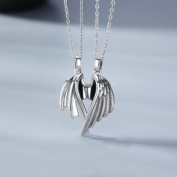 Devil Protects Angel BFF Couple Necklace - WhatsGifts