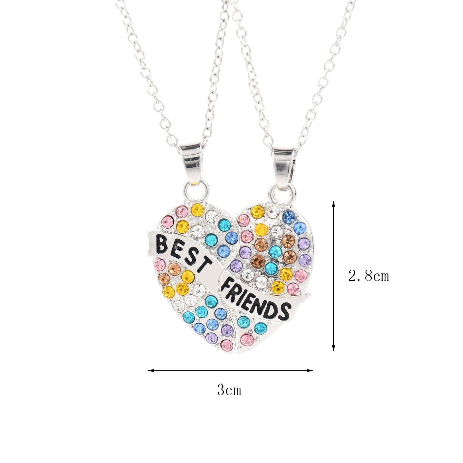 Diamond Heart BFF Necklace – WhatsGifts