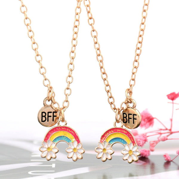 Flower Rainbow BFF Necklace - WhatsGifts