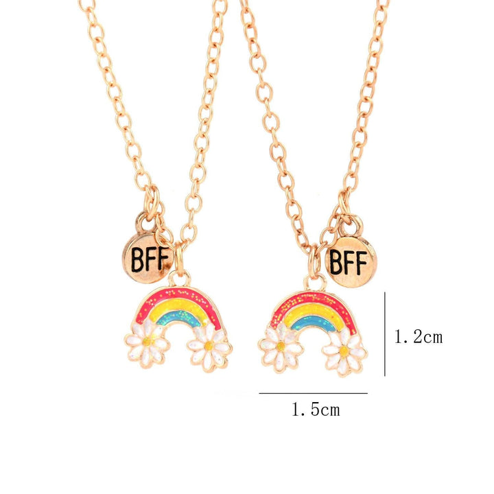 Flower Rainbow BFF Necklace - WhatsGifts