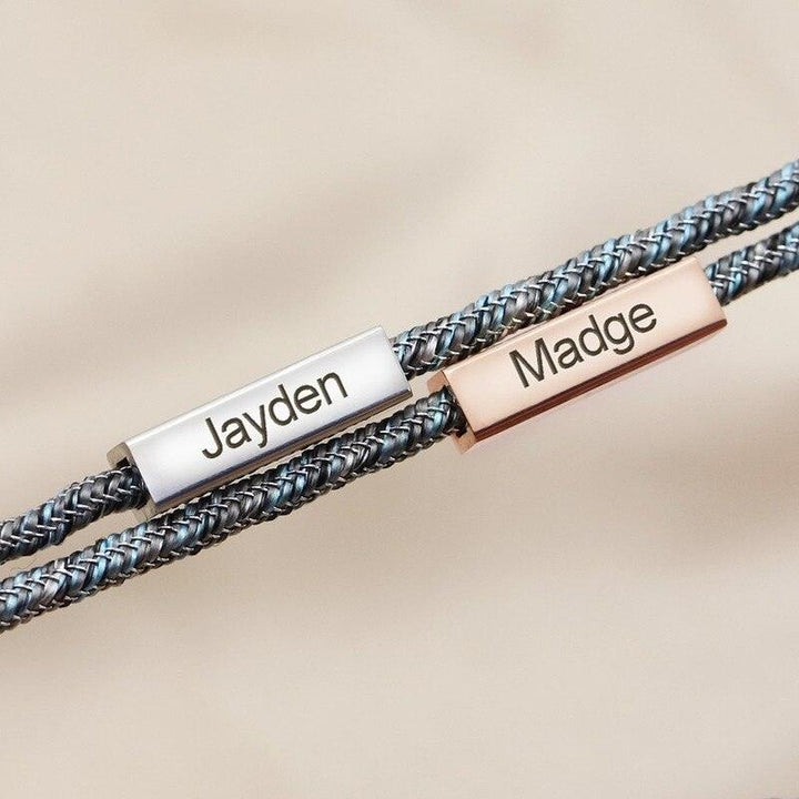 Magnetic Custom Couple Bracelets - WhatsGifts
