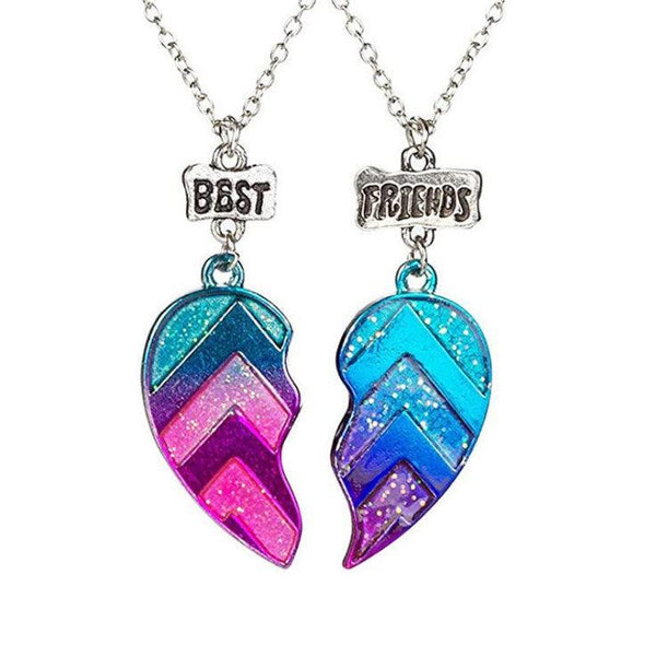 Rainbow Leaf BFFNecklace - WhatsGifts